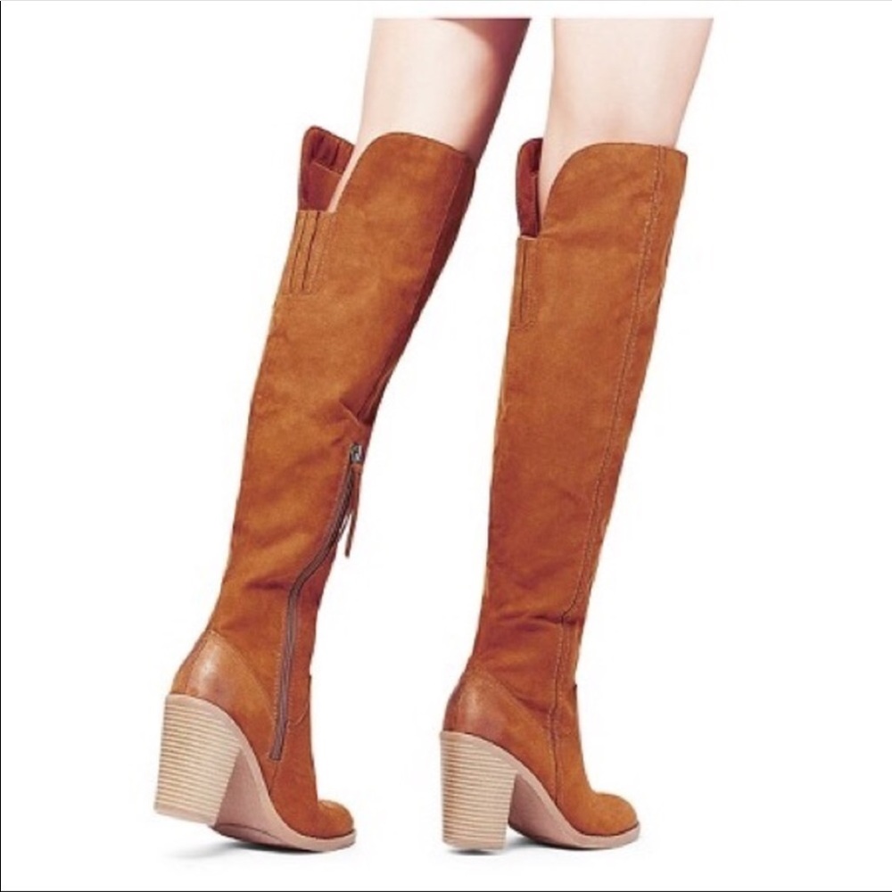 DV over knee boots.